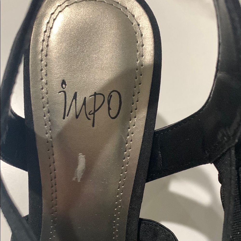 Impo Black Heeled Sandals with Strappy Design - Picture 2 of 3